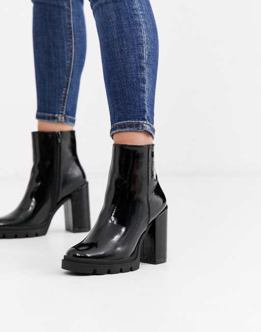 Steve madden chunky heel booties online