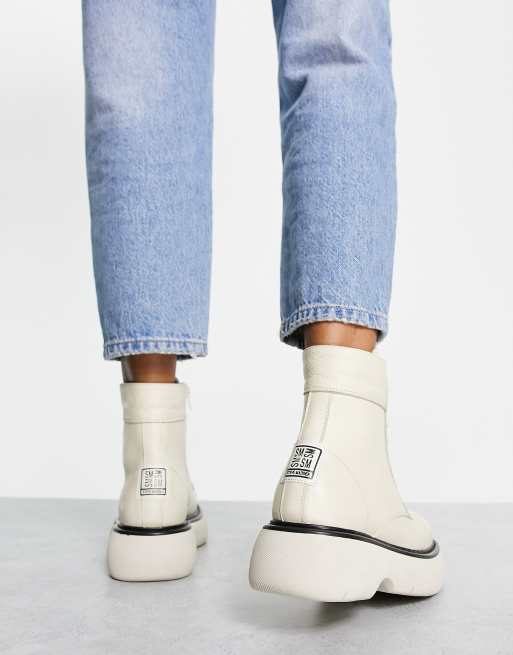 Steve madden witte online laarsjes