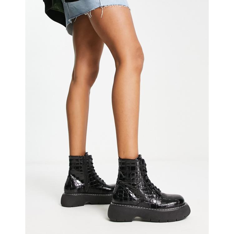 Steve madden lace store up ankle boots