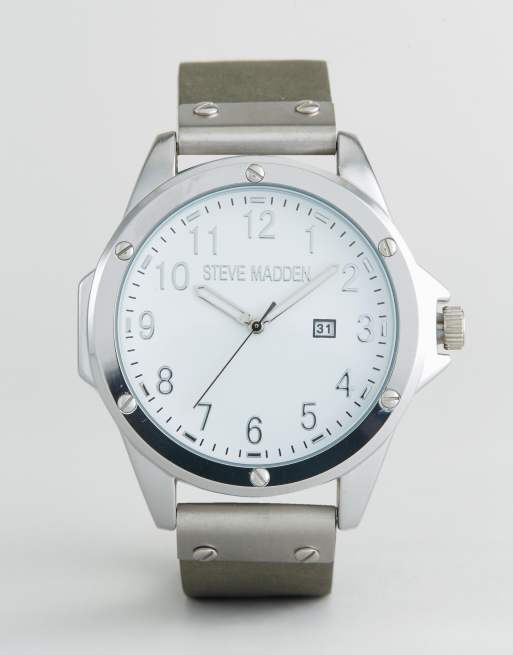 Steve madden shop stainless steel watch