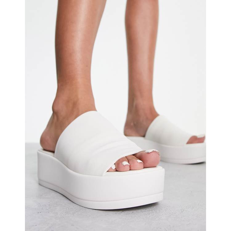 Steve madden bandi on sale platform wedge sandal white