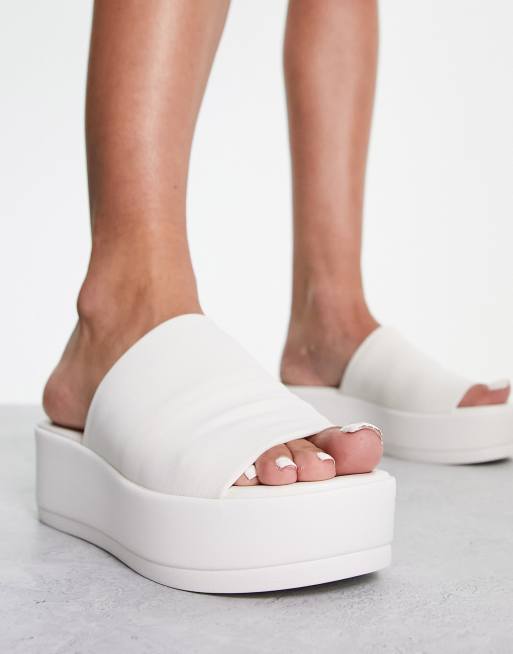 Steve madden white sandals platform new arrivals