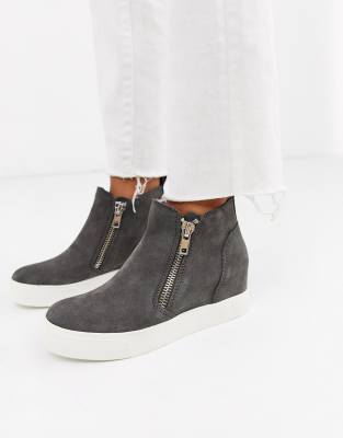 steve madden grey wedges