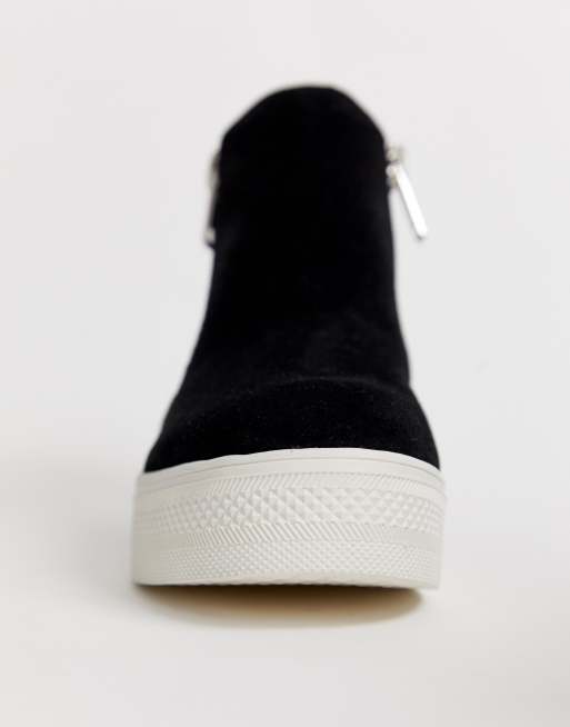 Steve madden wedgie online black suede