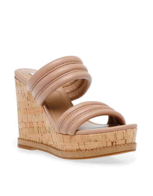 Tan steve sale madden wedges