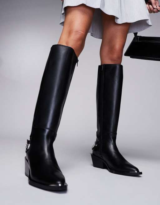 Steve Madden Xayenne Stivali al ginocchio stile western in