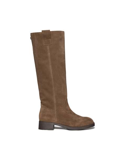 Steve Madden - Zola - Botas por la rodilla color topo de ante - view 1