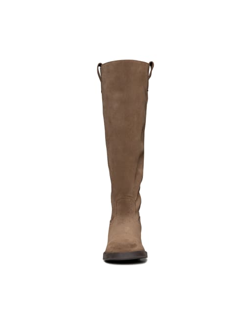 Steve Madden Zola knee boots in taupe suede, 3 of 4
