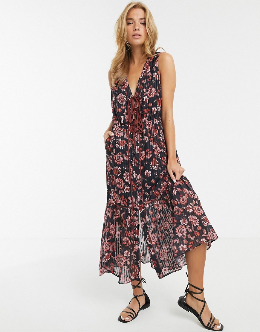 Stevie May - Dakota - Midi-jurk met bloemenprint-Multi