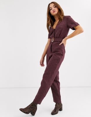 belted jumpsuit