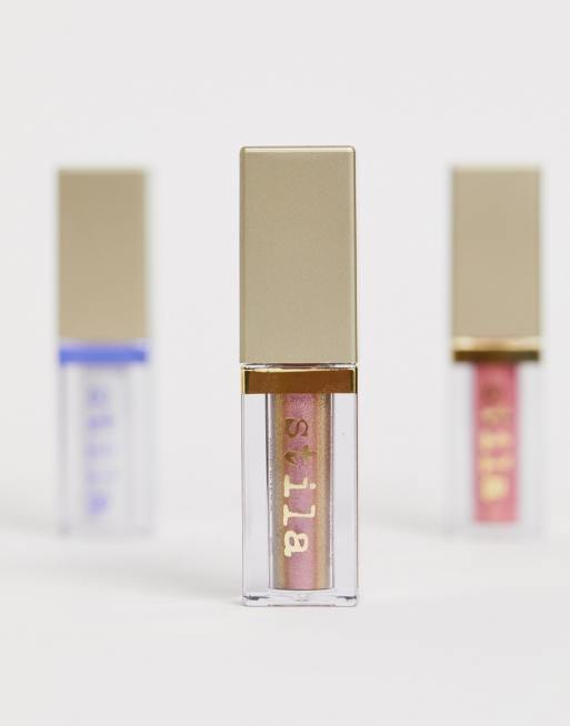 Stila – Cień do powiek w płynie Glitter & Glow – Rockin' Rose, 4 z 4