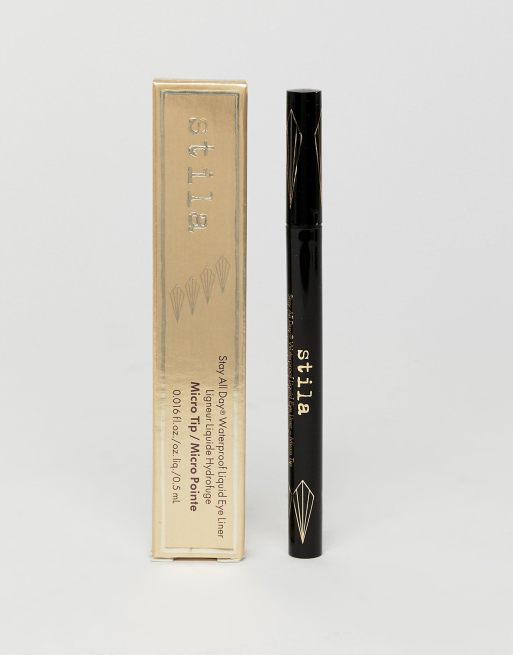 Stila Stay All Day Waterproof Liquid Eye Liner Micro Tip Intense Black Asos 