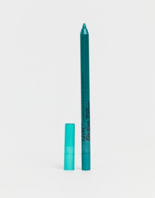 фото Стойкая подводка-лайнер для глаз nyx professional makeup epic wear - intense teal-зеленый цвет