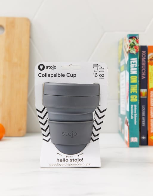 Stojo brooklyn biggie 16oz grey pocket cup, 3 of 4