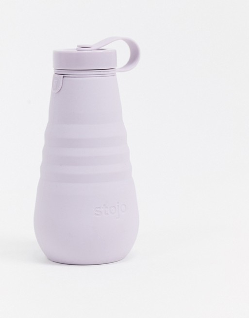 Stojo collapsible 550ml water bottle in lilac