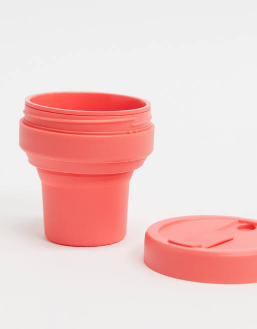 Stojo - Tazza pieghevole corallo da 12oz, 2 di 4