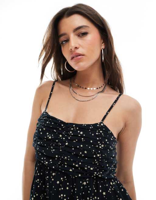 Stradivairus STR swing cami dress in print