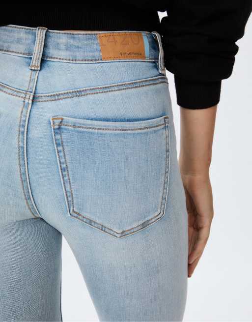 Stradivarius – 1420 – Skinny-Jeans aus blauem Denim mit niedrigem Bund, 3 von 4