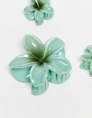 Stradivarius 3 Pack Flower Hair Clips