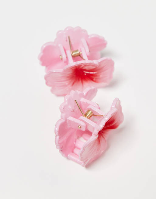 Stradivarius – 3er-Set rosa Haarklammern, 3 von 3