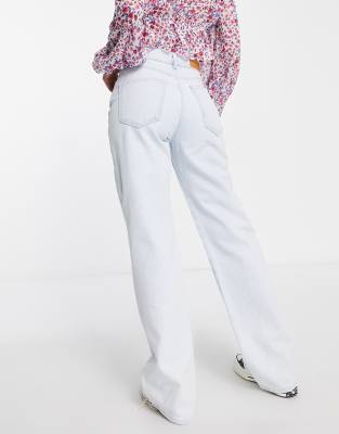 stradivarius stepped waist dad jean