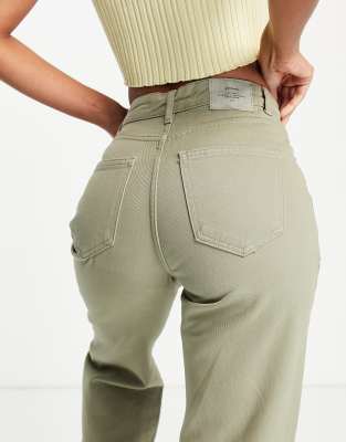 stradivarius khaki jeans
