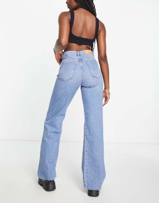 Stradivarius 90s baggy dad jeans in light blue