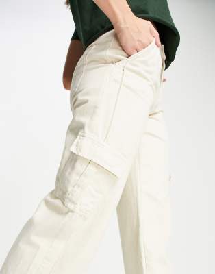 cargo cream trousers