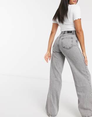 grey wide jeans