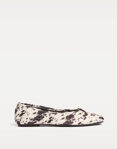 Stradivarius Animal print ballet flats in multicoloured - view 1