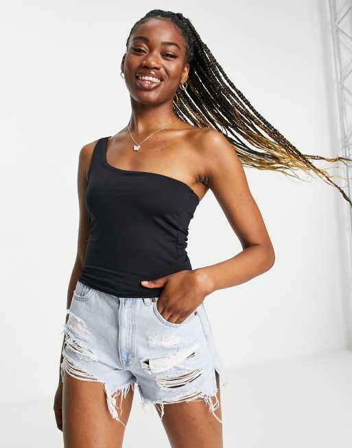 Asos black store vest top