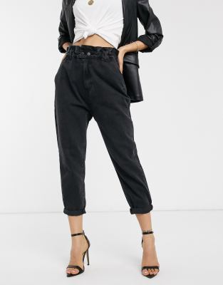 stradivarius black pants
