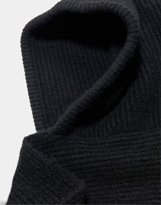 Stradivarius balaclava i sort, 4 af 4