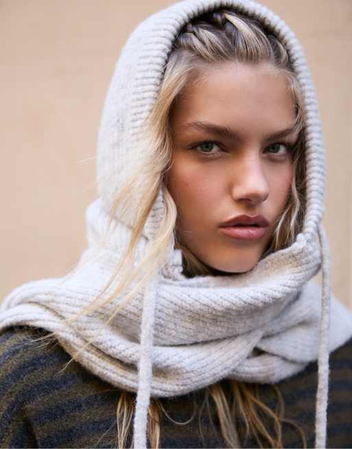 Stradivarius Balaclava in grey melange, 2 of 4