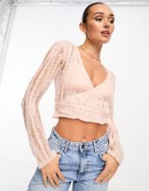 Bershka open back knitted bodysuit in hot pink