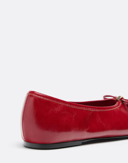 Stradivarius ballerines à découpes rouges, 5 de 5