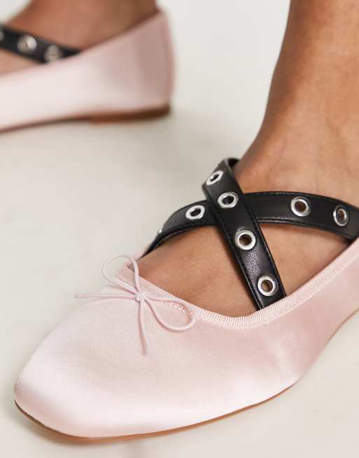 Blush pink ballet store flats