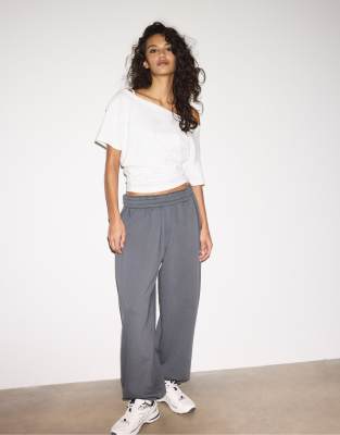 Stradivarius - Ballon-Jogginghose in Dunkelgrau