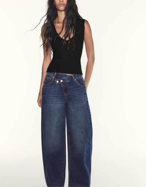 Stradivarius Bandage-Top in Schwarz - view 1