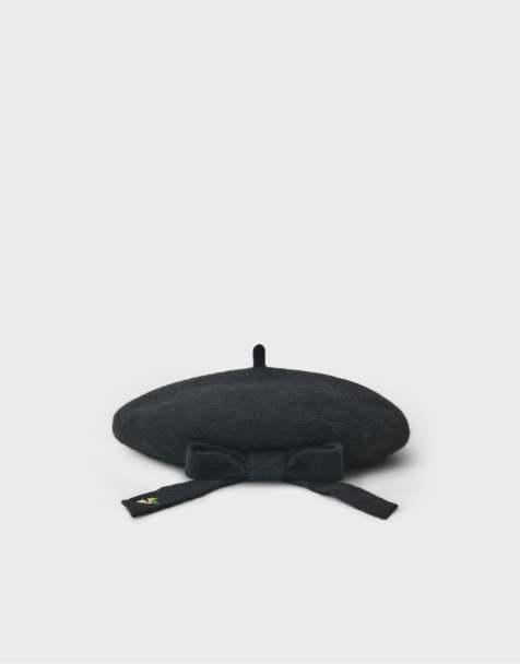 Stradivarius Baret mit Schleife in Schwarz - view 1