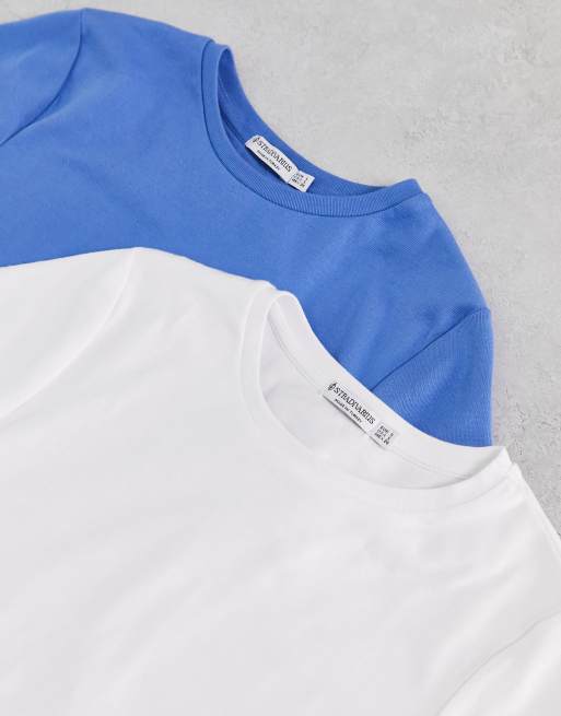 White and baby hot sale blue t shirt