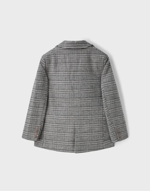Stradivarius basic blazer i beige uldblanding, 7 af 7