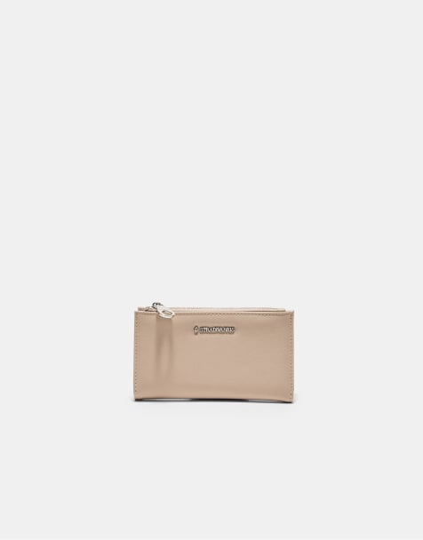 Stradivarius – Basic – Genomskinlig plånbok med dragkedja - view 1
