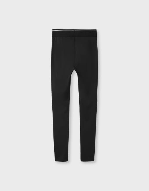Stradivarius Basic Leggings in Schwarz, 6 von 6