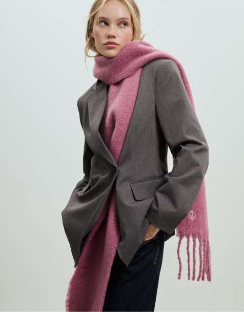 Stradivarius – Basic-Schal in Mauve - view 1