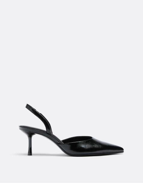 Stradivarius Basic stiletto heels in black - view 1