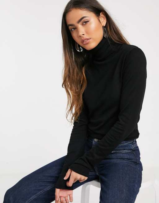 Stradivarius basic turtleneck in black