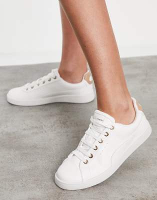 Stradivarius - Baskets à détails or rose