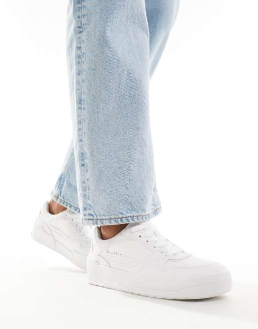 Stradivarius - Baskets à semelle épaisse - Blanc