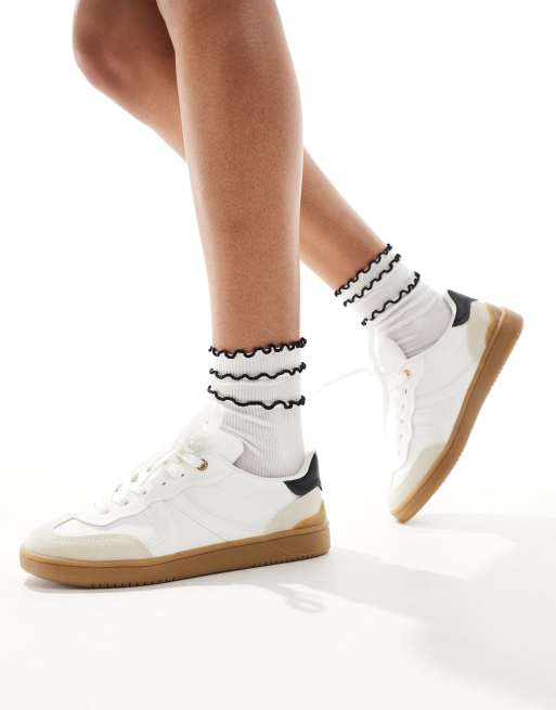 Stradivarius - Baskets avec semelle en caoutchouc - Blanc